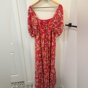 Collective concepts Floral Red Dress